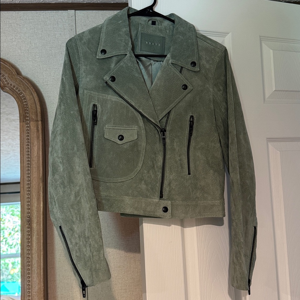 Blank NYC Olive Suede Jacket